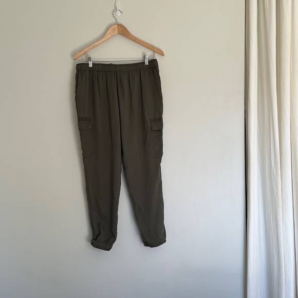 Soyaconcept | Women’s Soya Concept Lyocell Joggers Olive Green Cargo Pull On - Picture 7 of 9
